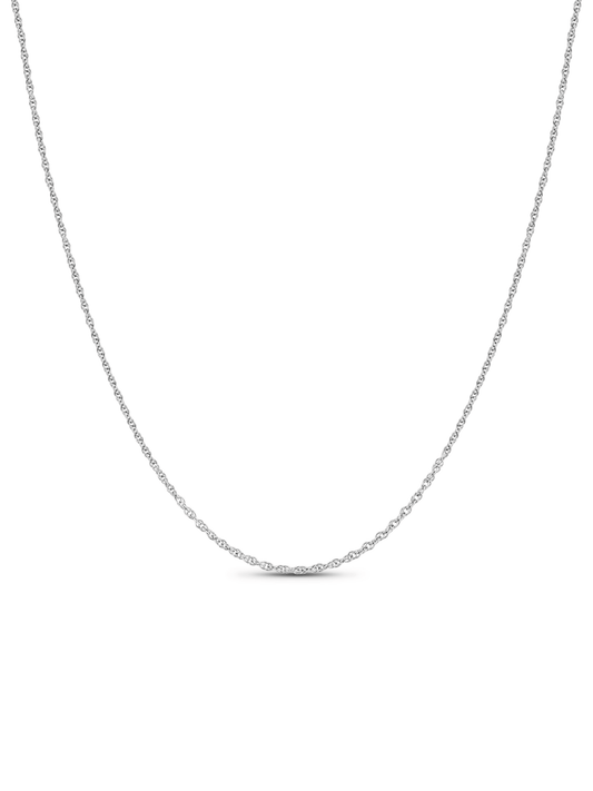 Twist Chain Necklace in Silver