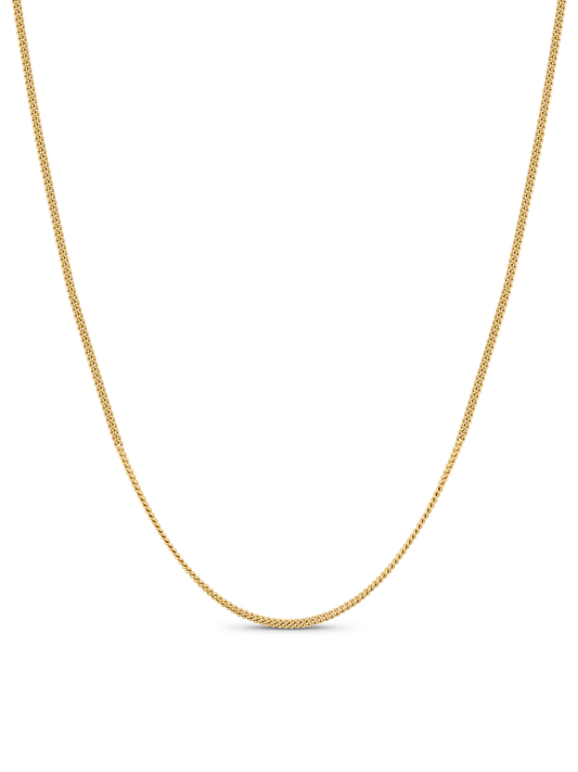 Curb Chain Necklace In Gold
