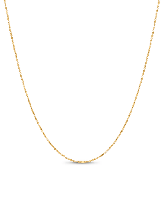 Classic Cable Chain Necklace In Gold