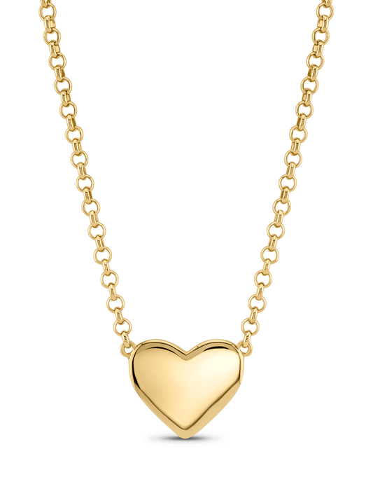 Hearts Pendant Necklace In Gold