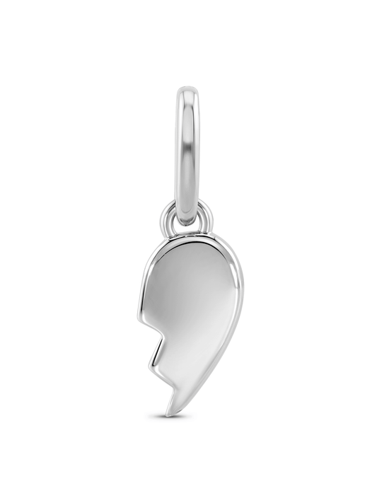 Thread-On Right-Side Friendship Charm In Silver
