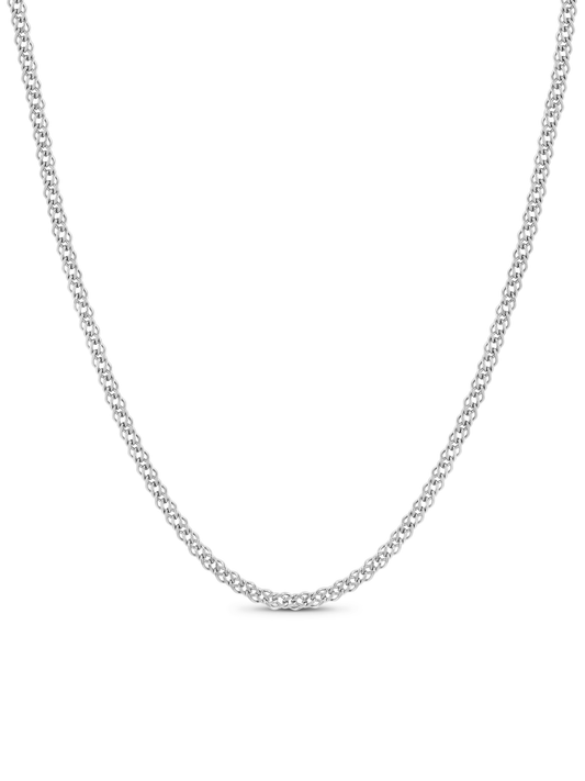Cable Chain Necklace In Silver
