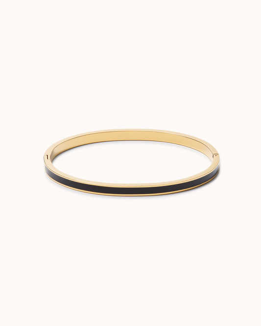 Oval Enamel Bangle