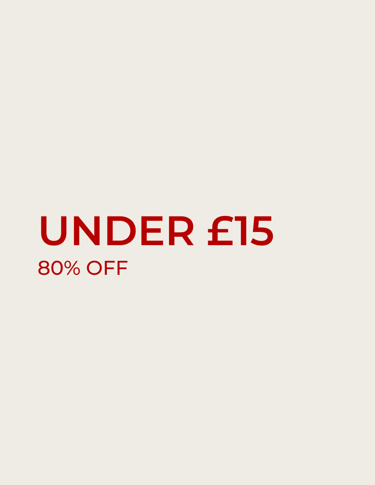 Sale under £15