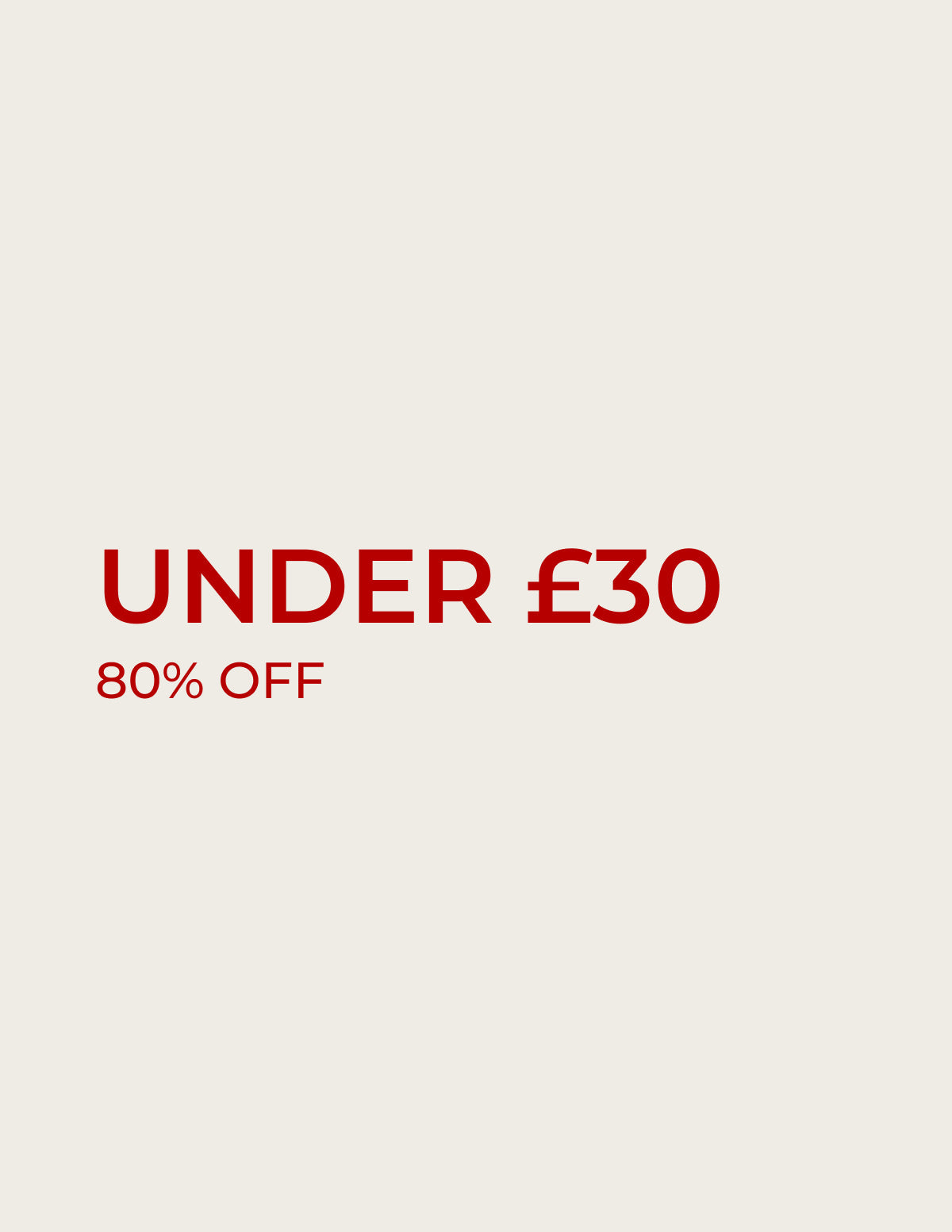 Sale under £30