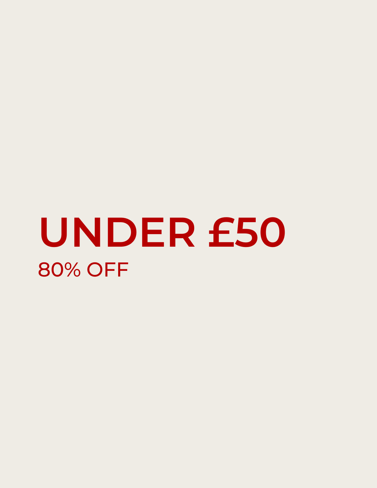 Sale under £50