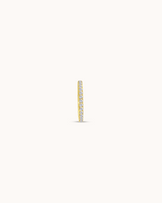 Seamless Pavé Hoop In Gold