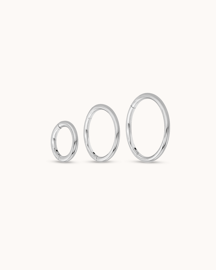 Seamless Hoop In Platinum