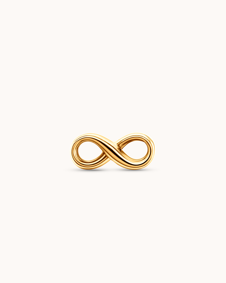 Infinity Piercing Stud In Gold