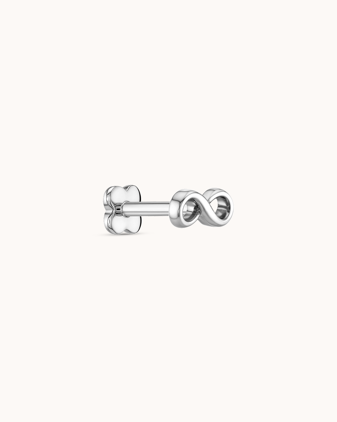 Infinity Piercing Stud In Platinum – Jewells
