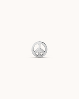 Peace Sign Piercing Stud In Platinum