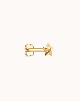 3D Star Piercing Stud In Gold
