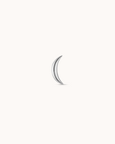 Curve Bar Piercing Stud in Platinum