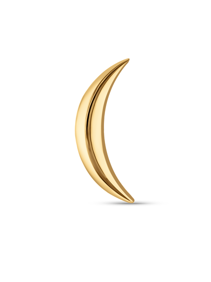 Curve Bar Piercing Stud in Gold