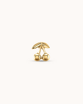 Cherry Piercing Stud In Gold