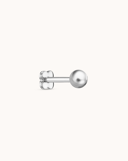 Ball Piercing Stud In Platinum