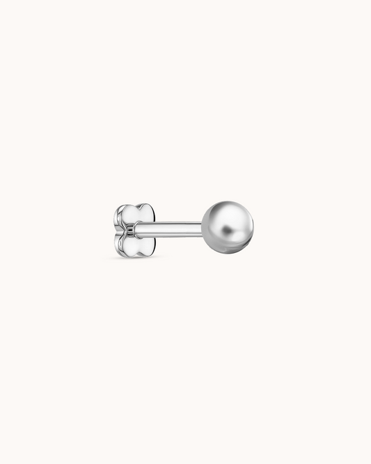 Ball Piercing Stud In Platinum