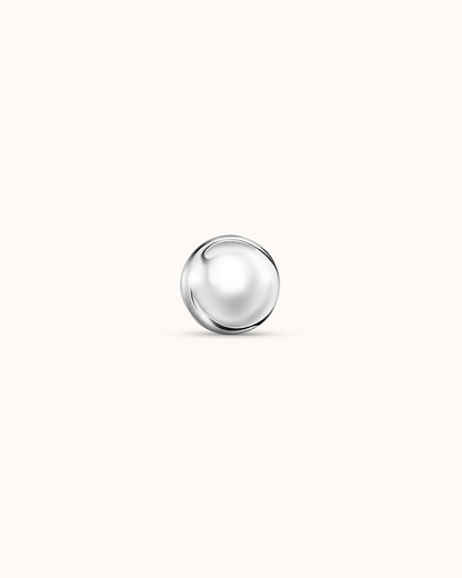 Ball Piercing Stud In Platinum