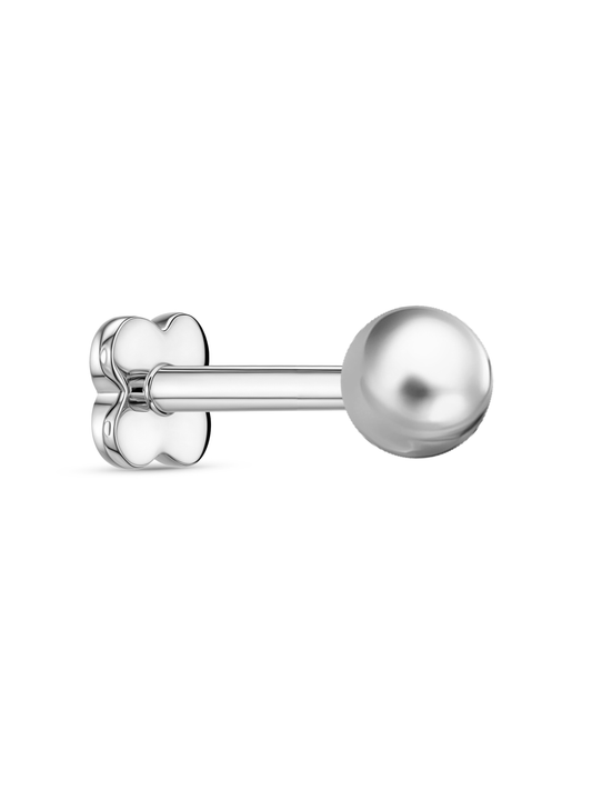 Ball Piercing Stud In Platinum
