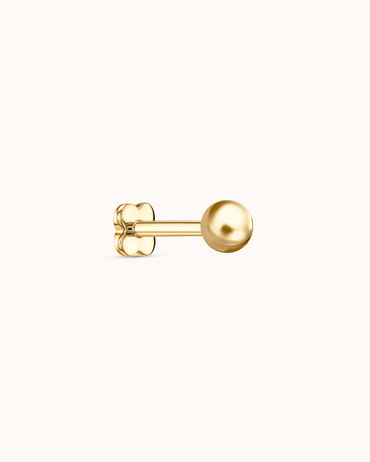 Ball Piercing Stud In Gold