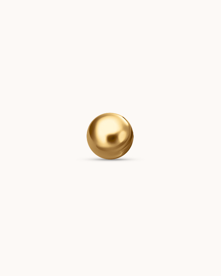 Ball Piercing Stud In Gold