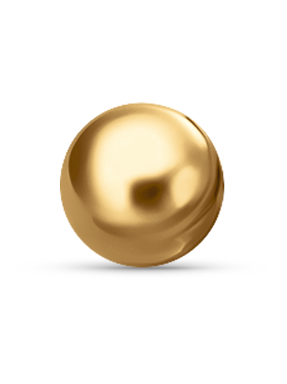 Ball Piercing Stud In Gold
