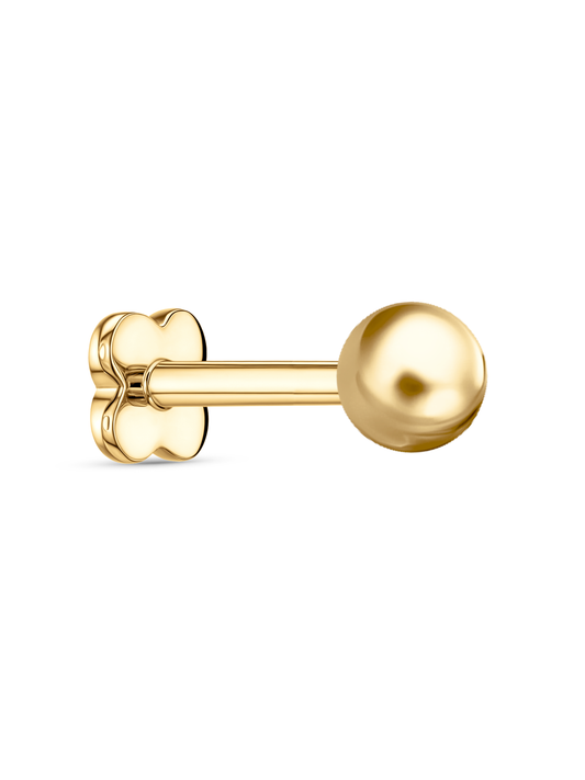 Ball Piercing Stud In Gold