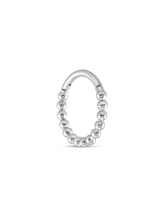 Seamless 14K Gold Ball Hoop
