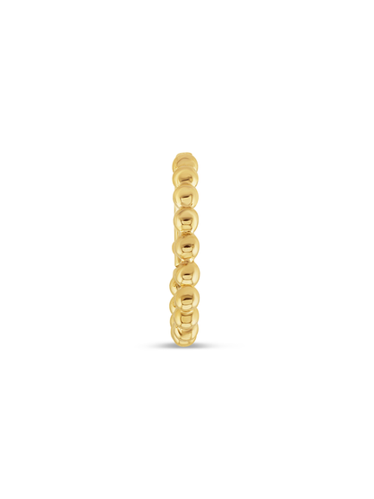 Seamless 14K Gold Ball Hoop