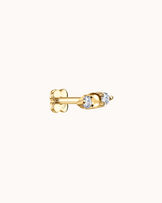 14K Gold & Lab-Grown Diamond Ball Cluster Piercing Stud