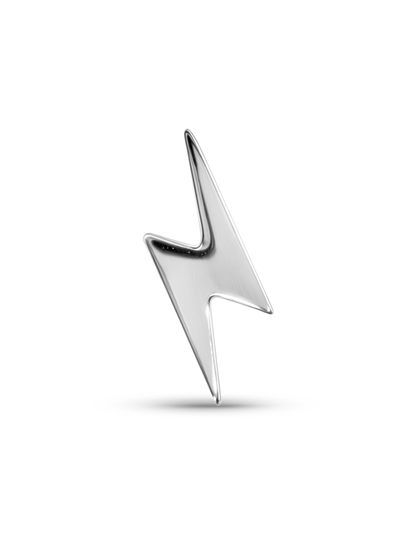 14K Gold Lightening Bolt Piercing Stud