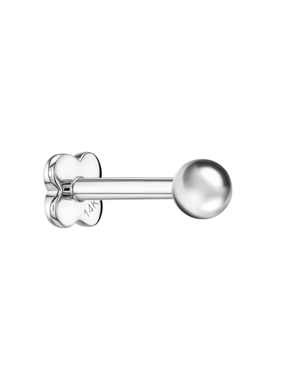 14K Gold Ball Piercing Stud