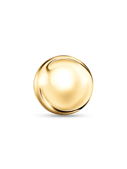 14K Gold Ball Piercing Stud