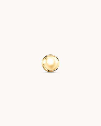 14K Gold Ball Piercing Stud
