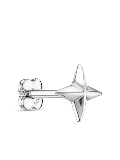 14K Gold Star Piercing Stud