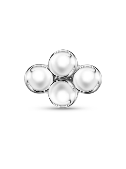 14K Gold 4 Ball Piercing Stud