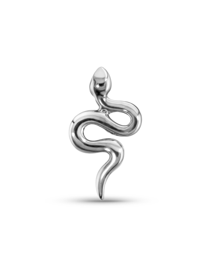 14K Gold Snake Piercing Stud