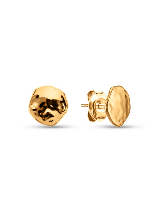 Aurum Molten Studs In Gold