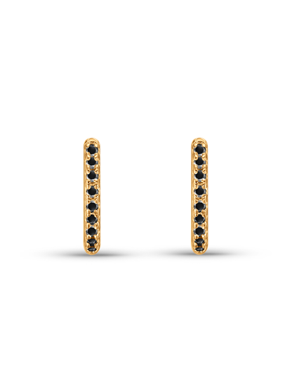 Pavé Huggies In Gold