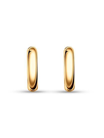 Seamless Rectangular Earrings in Gold