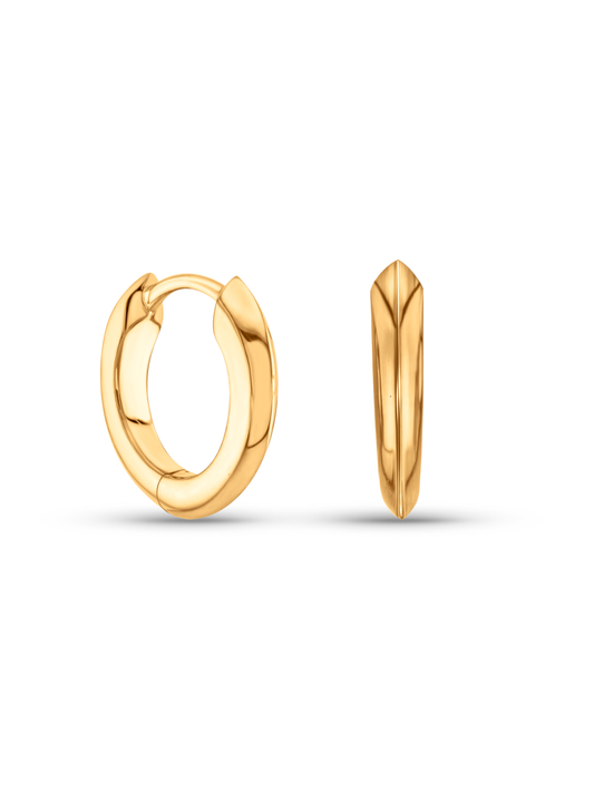 Tusk Clicker Earrings in Gold