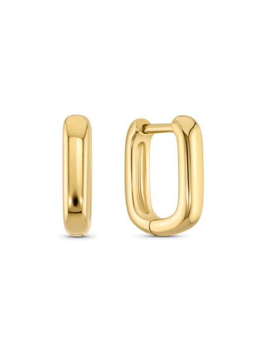 Seamless Rectangular Huggies in Gold