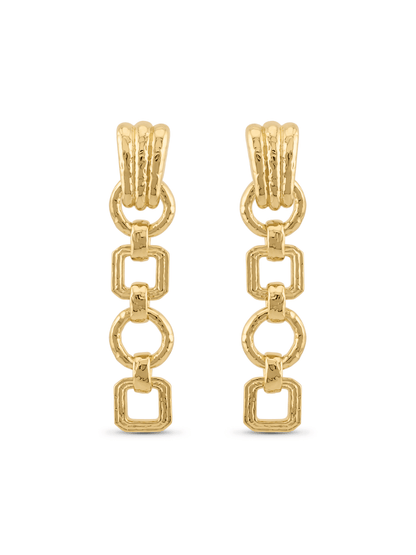 Ionian Drop Earrings In Gold