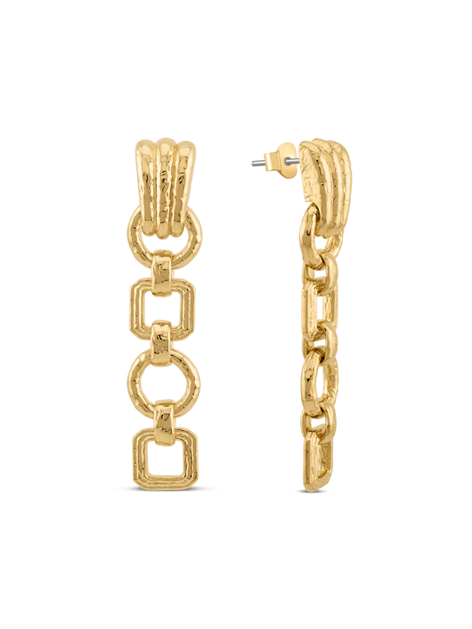Ionian Drop Earrings In Gold