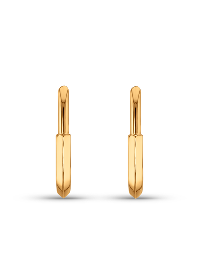 Celestial Coin Drop Earrings In Gold