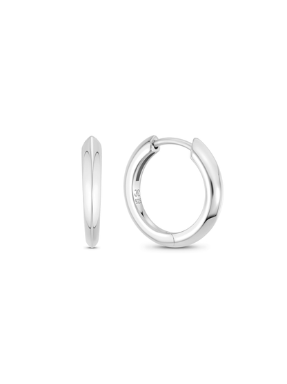 Tusk Hoops in Silver