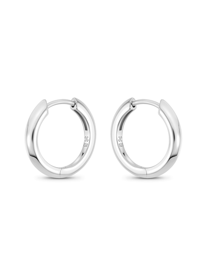 Tusk Hoops in Silver