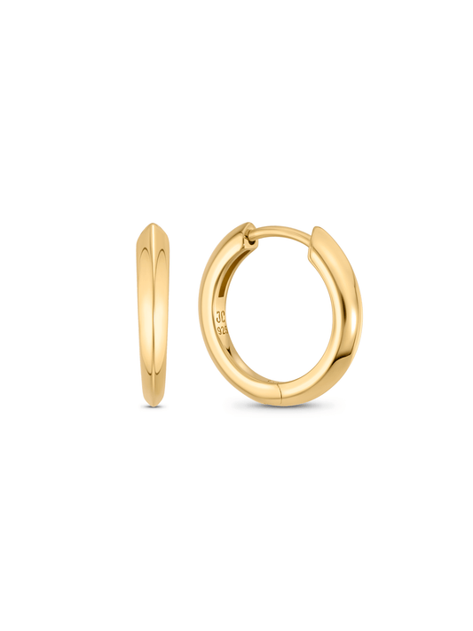 Tusk Hoops in Gold