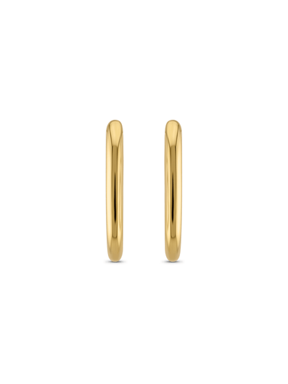 Oval Hoops In Gold