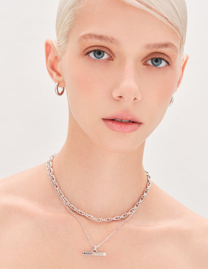 Seamless 15Mm Hoops In Silver